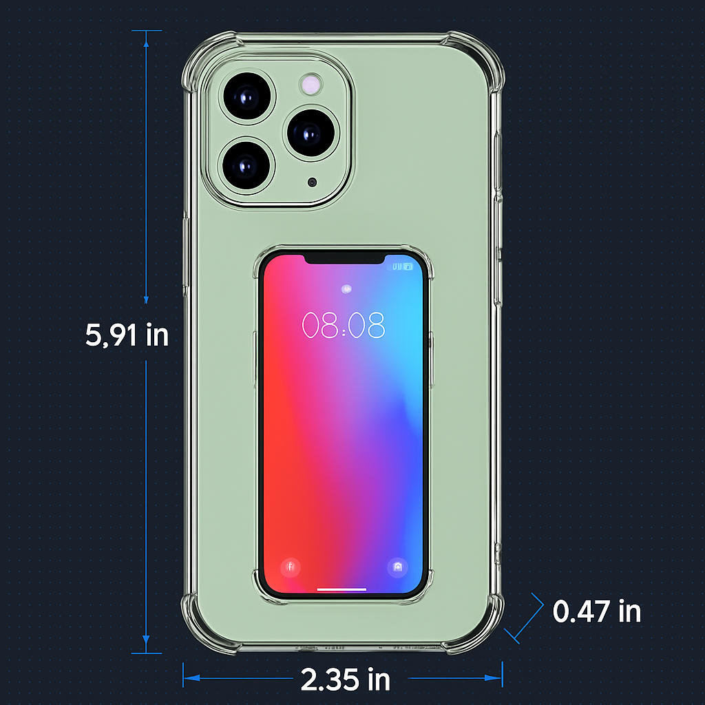 Shockproof Clear Phone Case for iPhone - Protective & Clear