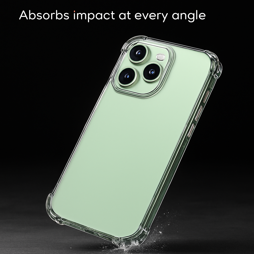 Shockproof Clear Phone Case for iPhone - Protective & Clear