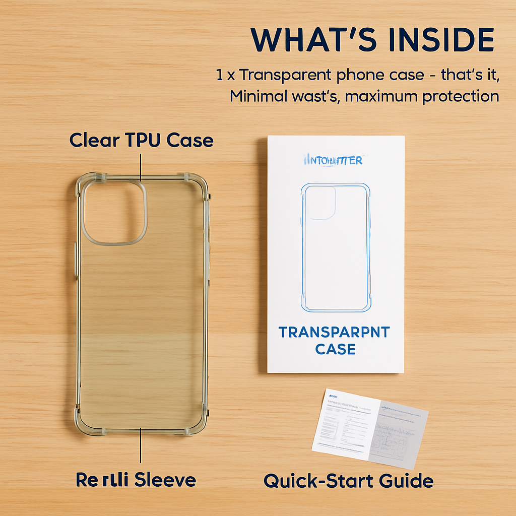 Shockproof Clear Phone Case for iPhone - Protective & Clear