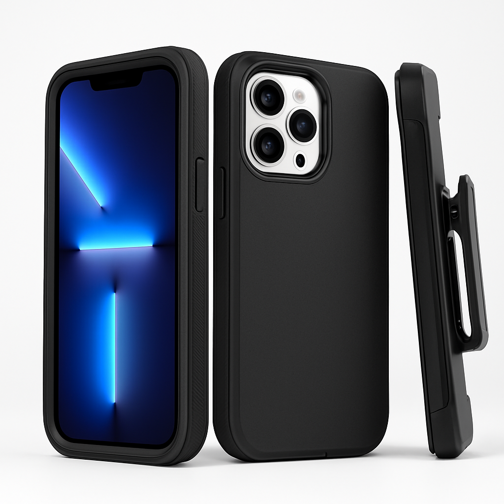 Shockproof Phone Case: All-Round Protection with Belt Clip