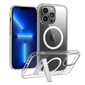 Metal Kickstand Clear Case for iPhone – MagSafe Ready