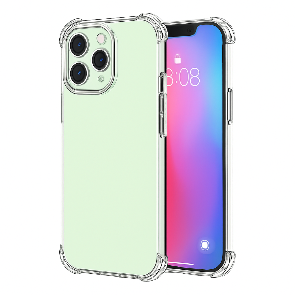 Shockproof Clear Phone Case for iPhone - Protective & Clear