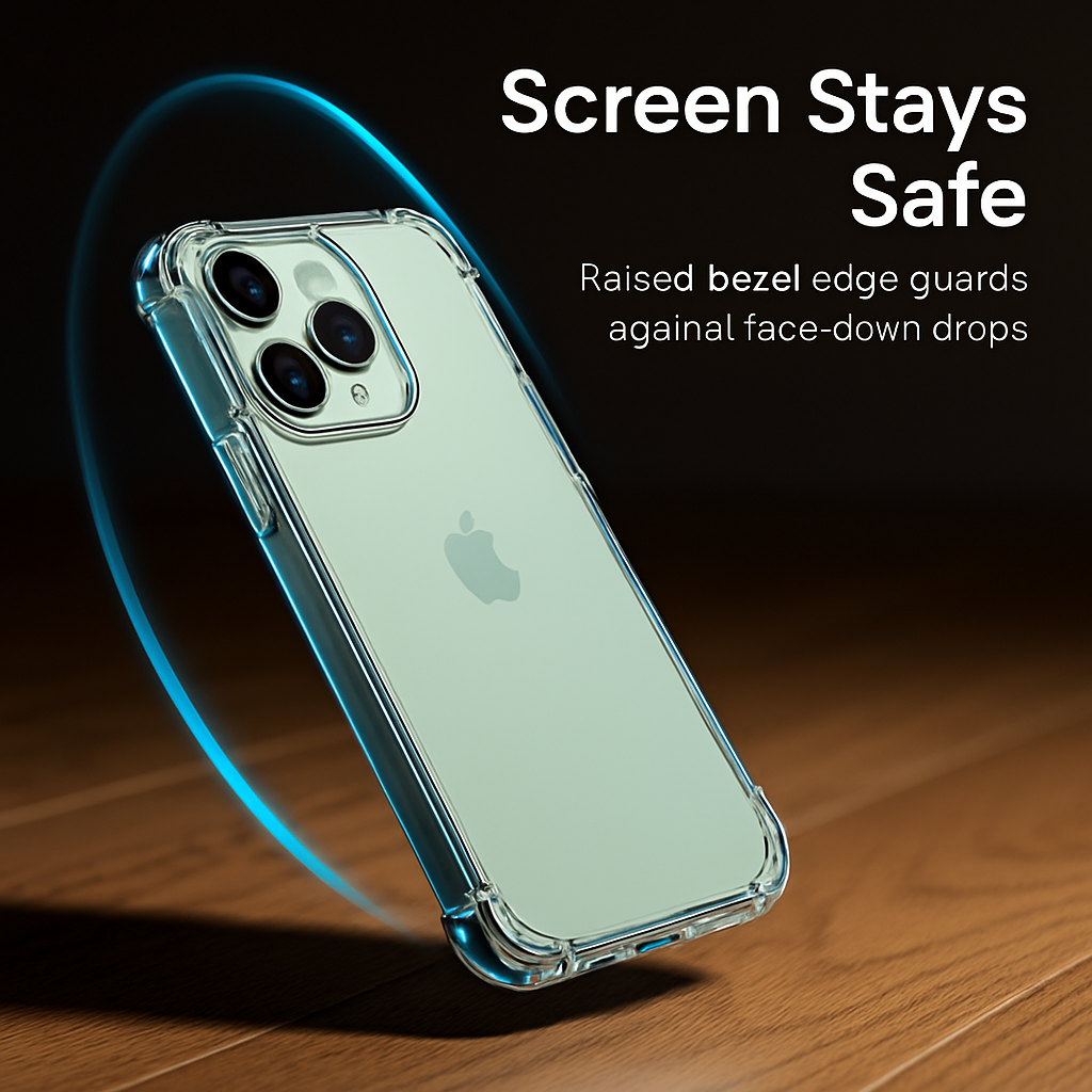 Shockproof Clear Phone Case for iPhone - Protective & Clear