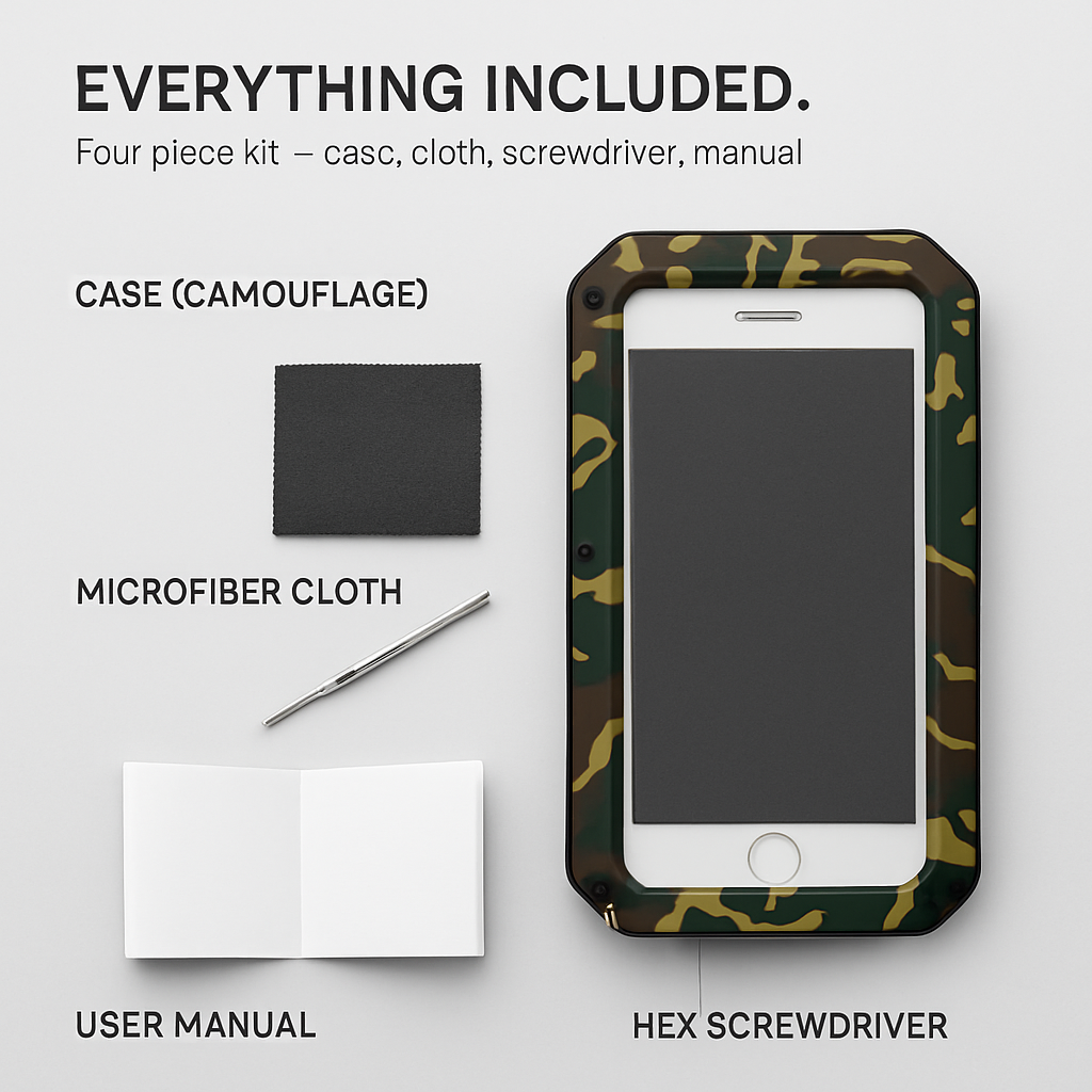 Rugged Shock-Resistant Hybrid Full Cover Case For iPhone 6 Plus