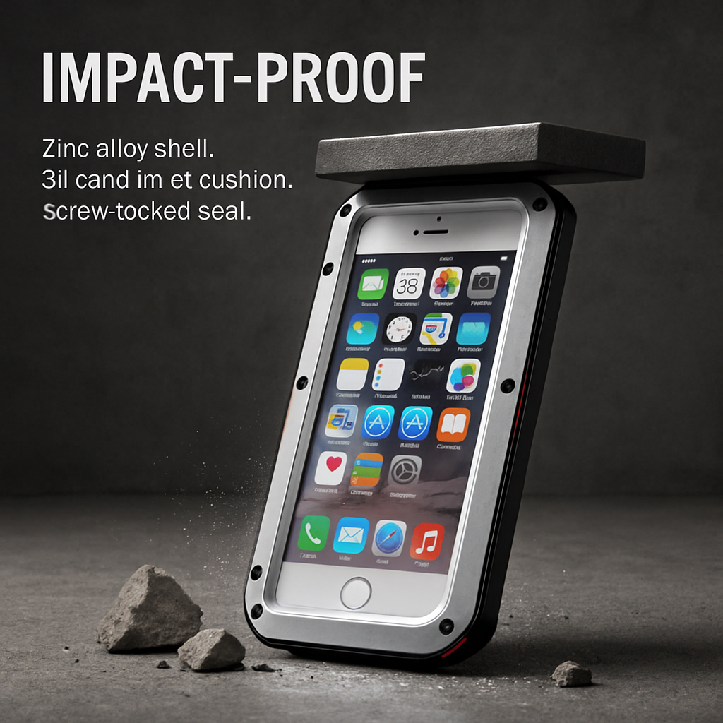 Rugged Shock-Resistant Hybrid Full Cover Case For iPhone 6 Plus