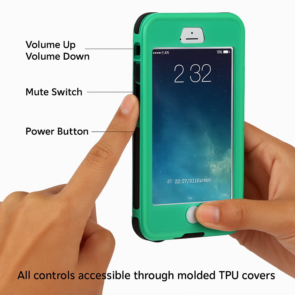 Rugged Water-proof Hybrid Full Cover Case For iPhone 6 Plus