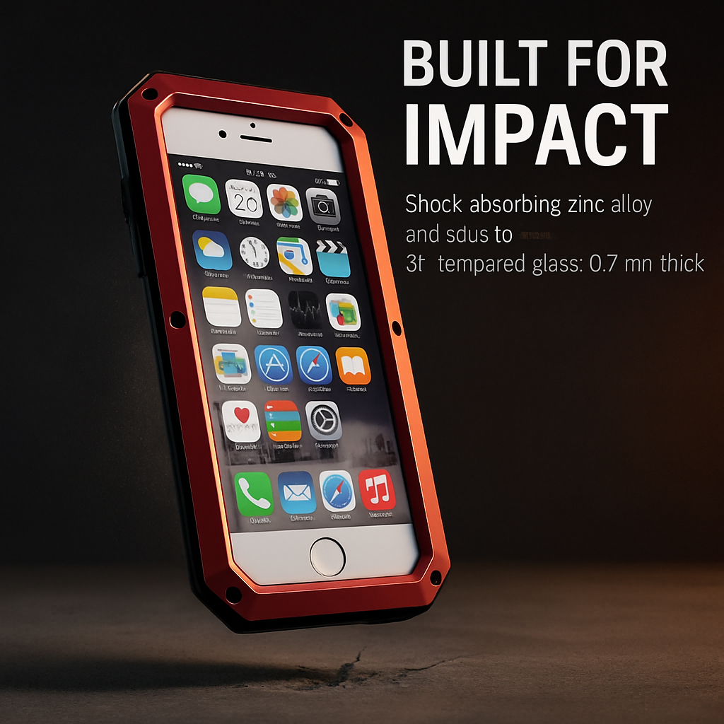 Rugged Shock-Resistant Hybrid Full Cover Case For iPhone 6s Plus