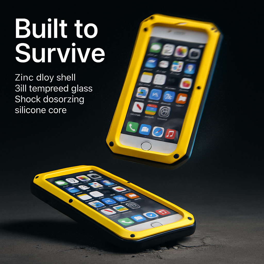 Rugged Shock-Resistant Hybrid Full Cover Case For iPhone 6s Plus