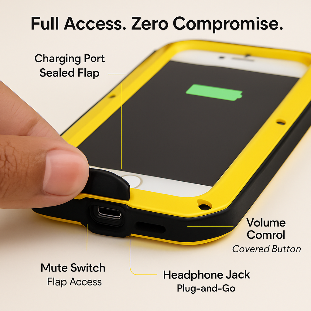 Rugged Shock-Resistant Hybrid Full Cover Case For iPhone 6s Plus