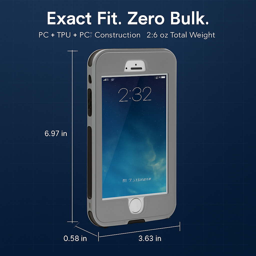 Rugged Water-proof Hybrid Full Cover Case For iPhone 6s Plus