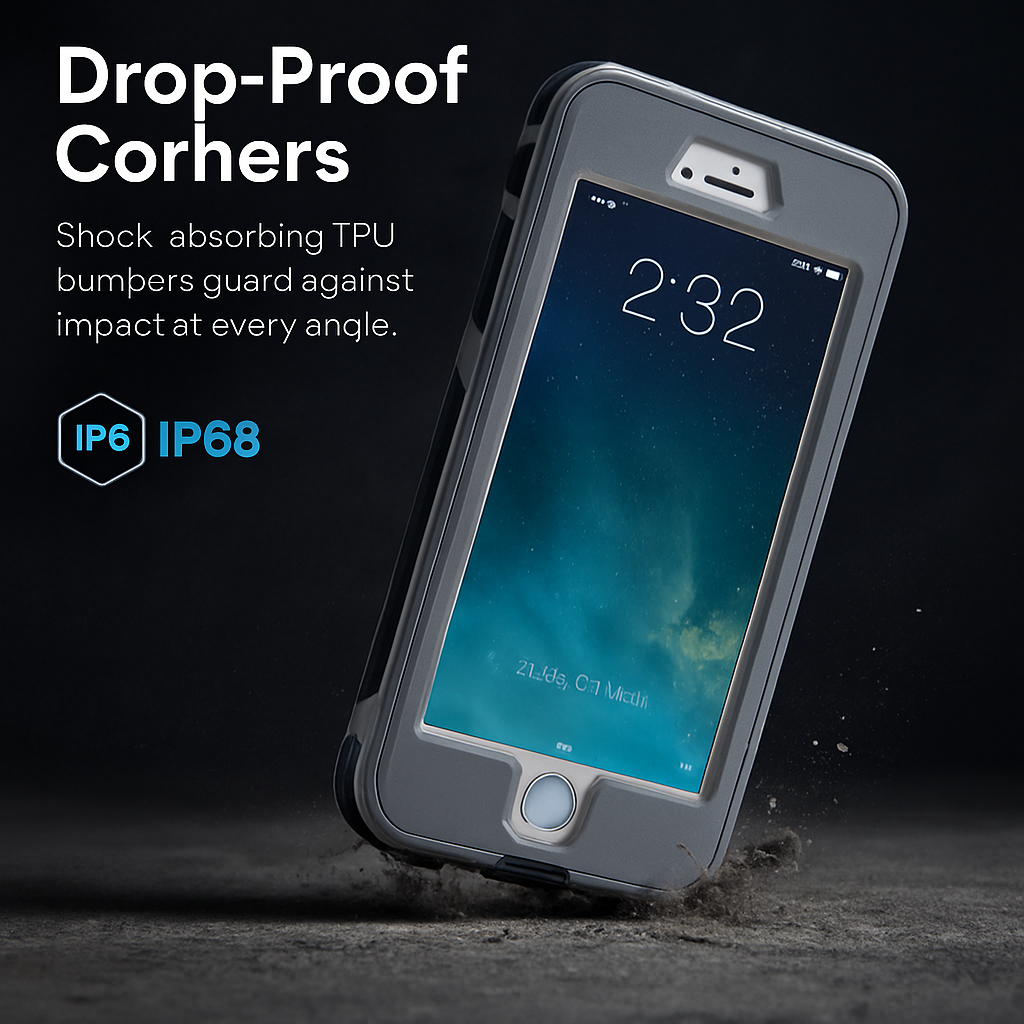 Rugged Water-proof Hybrid Full Cover Case For iPhone 6s Plus