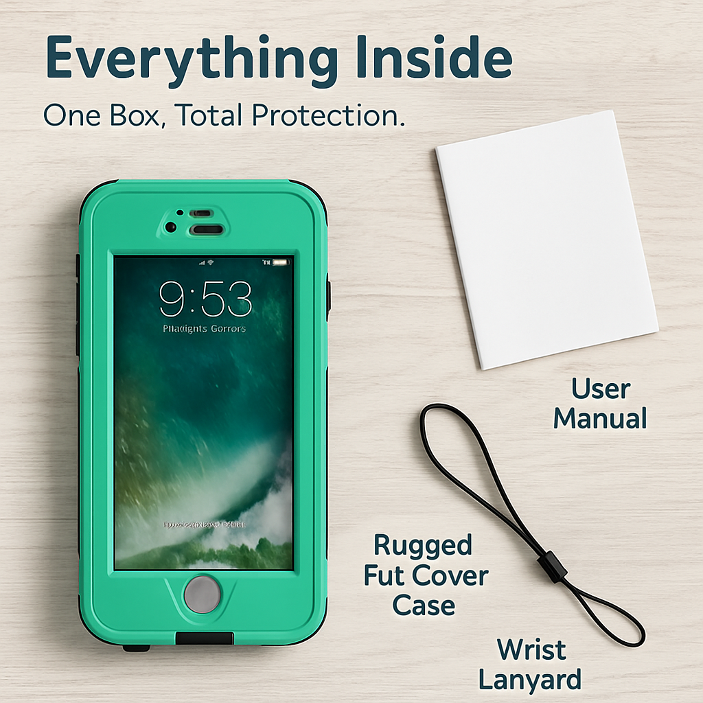 Rugged Water-proof Hybrid Full Cover Case For iPhone 7 Plus