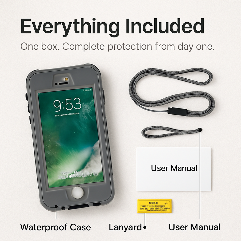 Rugged Water-proof Hybrid Full Cover Case For iPhone 7 Plus