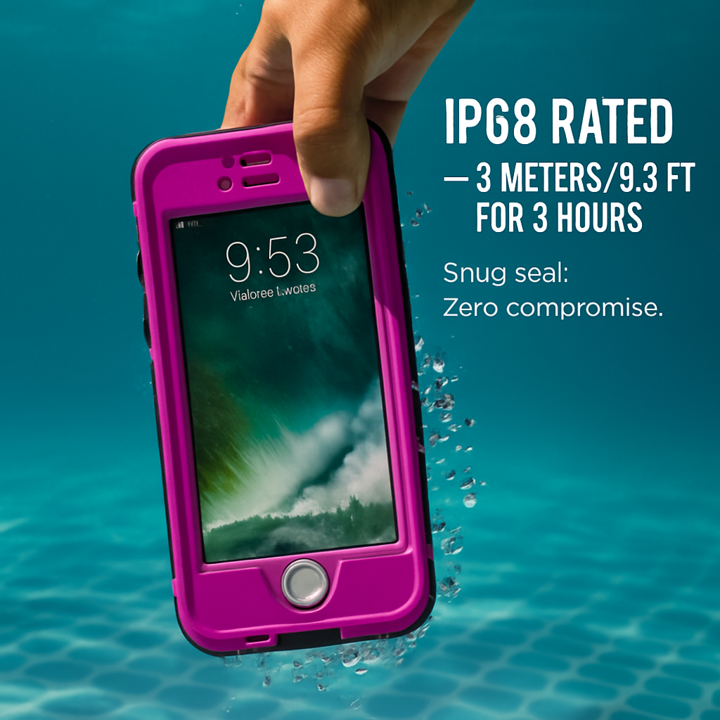 Rugged Water-proof Hybrid Full Cover Case For iPhone 7 Plus