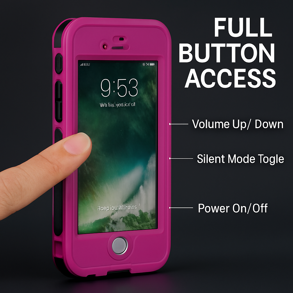 Rugged Water-proof Hybrid Full Cover Case For iPhone 7 Plus