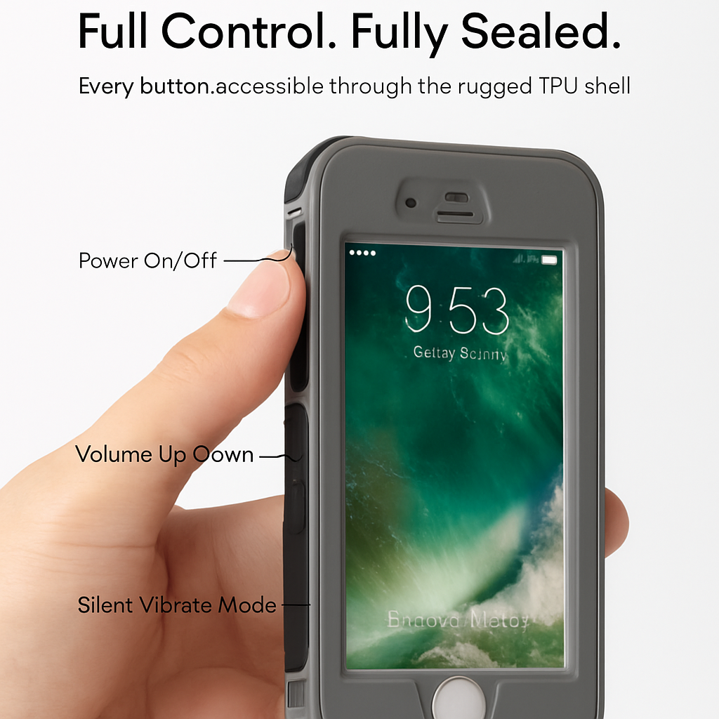 Rugged Water-proof Hybrid Full Cover Case For iPhone 7
