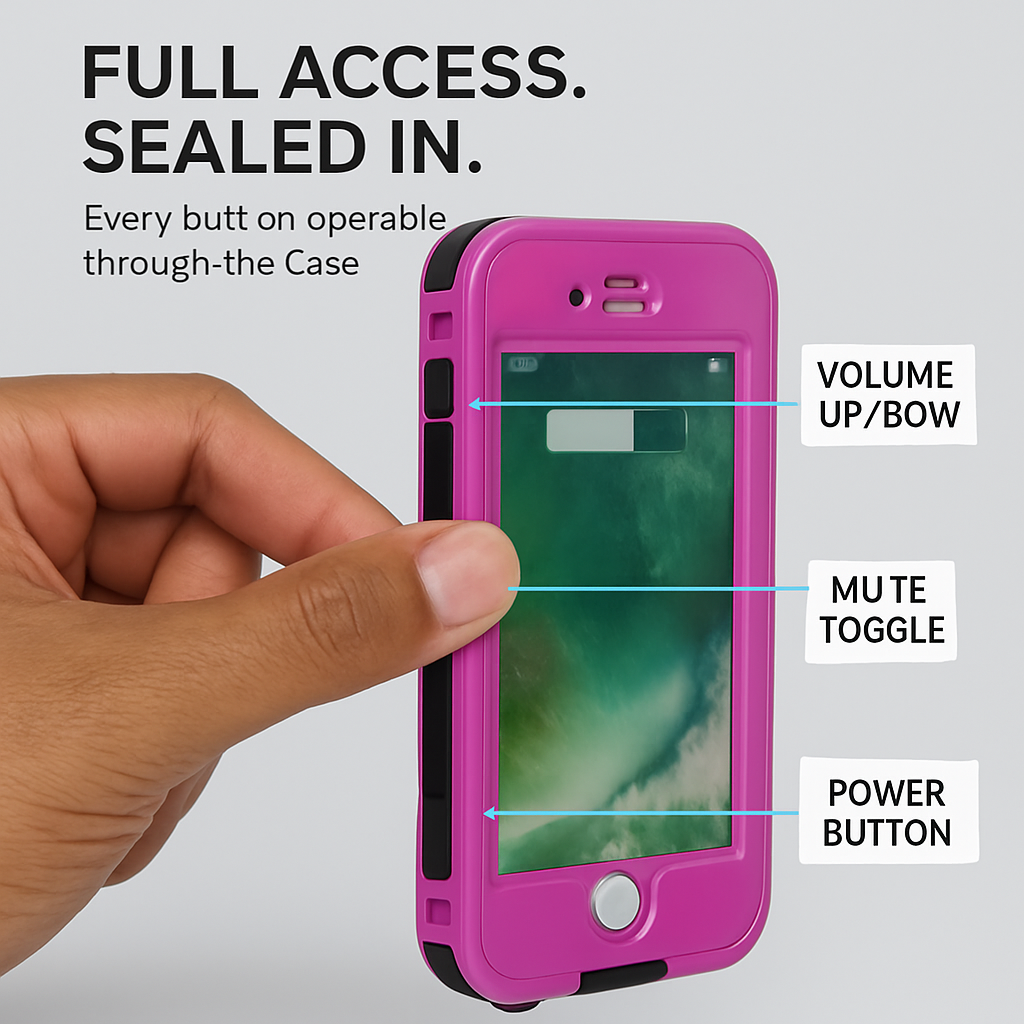 Rugged Water-proof Hybrid Full Cover Case For iPhone 7