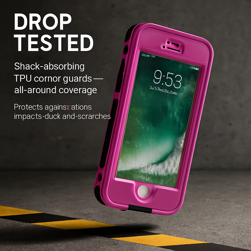 Rugged Water-proof Hybrid Full Cover Case For iPhone 7