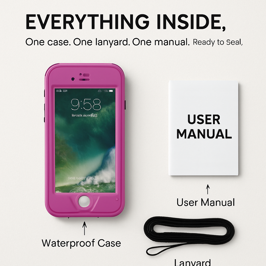 Rugged Water-proof Hybrid Full Cover Case For iPhone 7