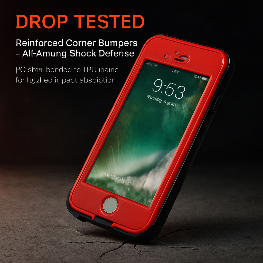 Rugged Water-proof Hybrid Full Cover Case For iPhone 7