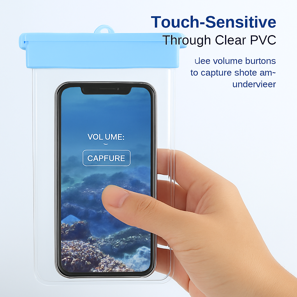 Waterproof Phone Pouch Dry Bag for 6-Inch Smartphones