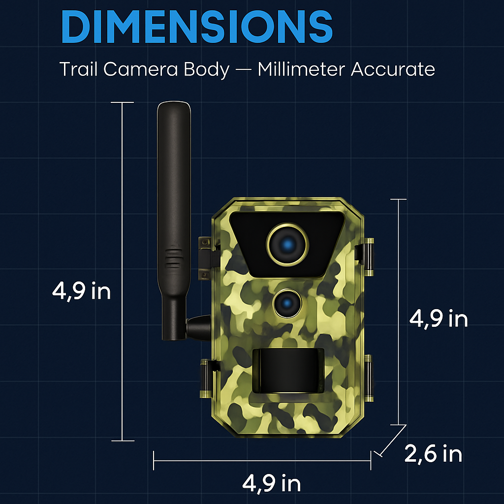 Solar Trail Camera for Outdoor Wildlife Monitoring