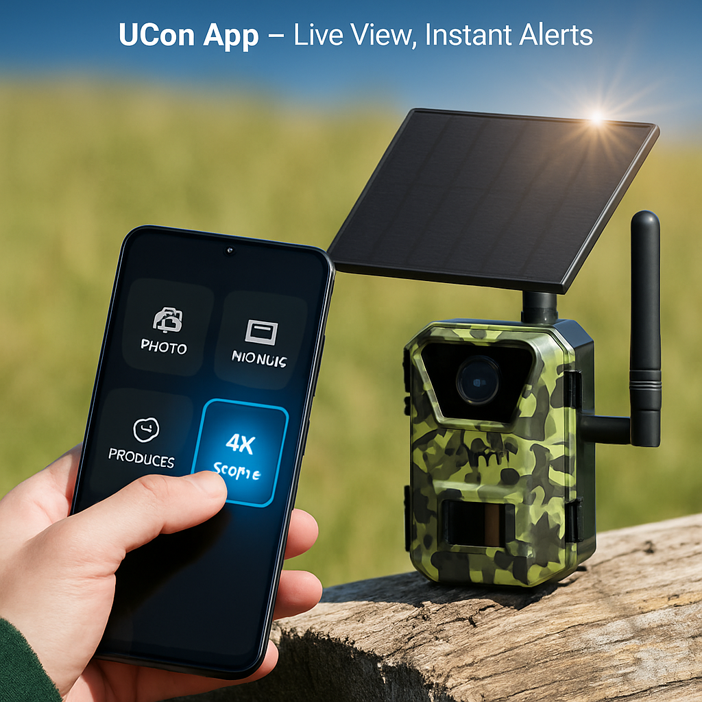 Solar Trail Camera for Outdoor Wildlife Monitoring