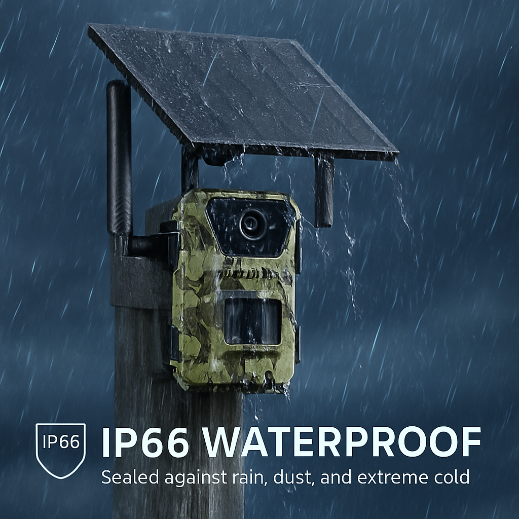 Solar Trail Camera for Outdoor Wildlife Monitoring