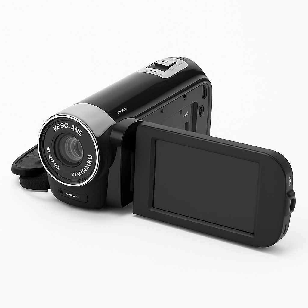 Digital Video Camcorder with Selfie Fill Light