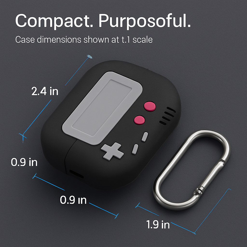 AirPods Pro Silicone Protective Case with Carabiner