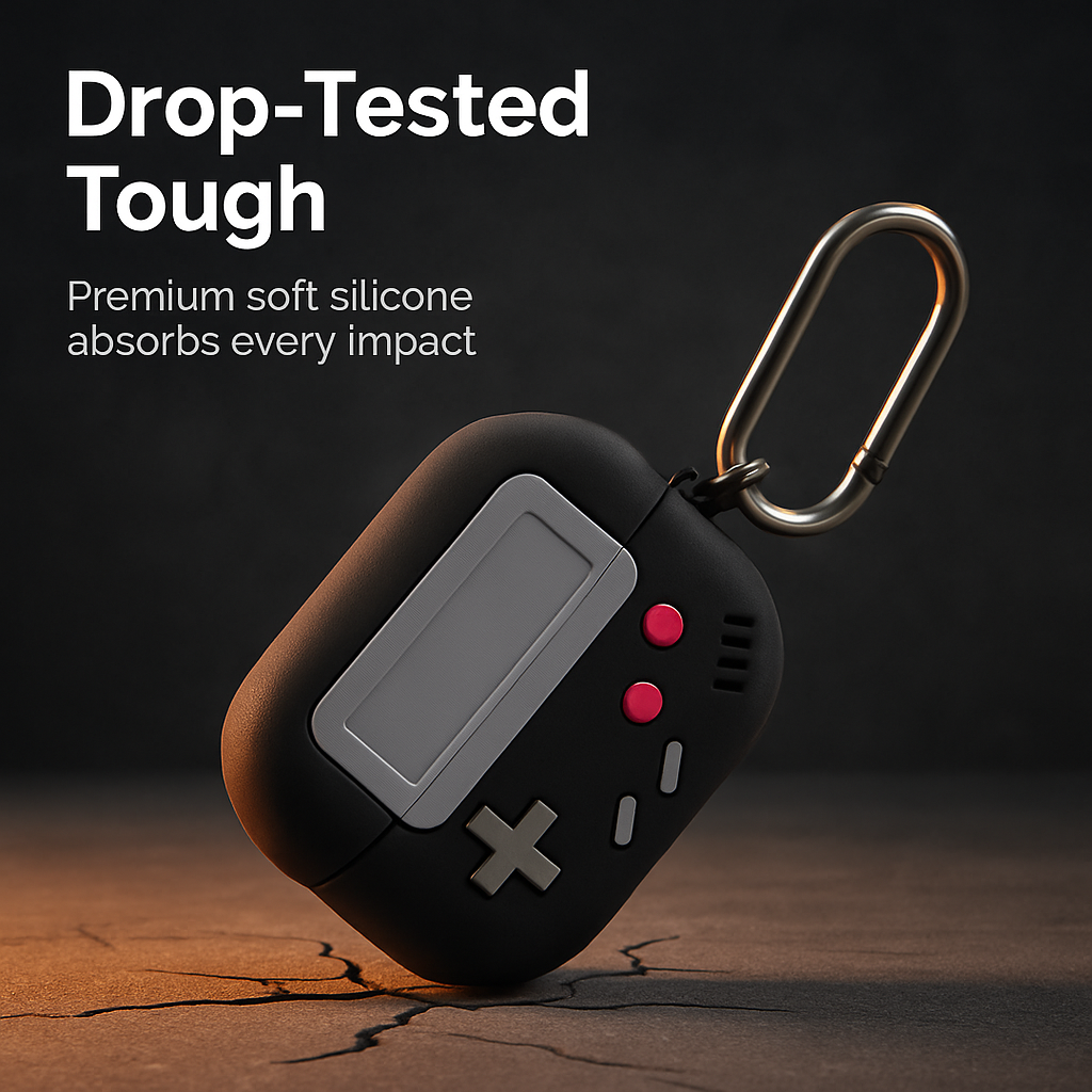 AirPods Pro Silicone Protective Case with Carabiner