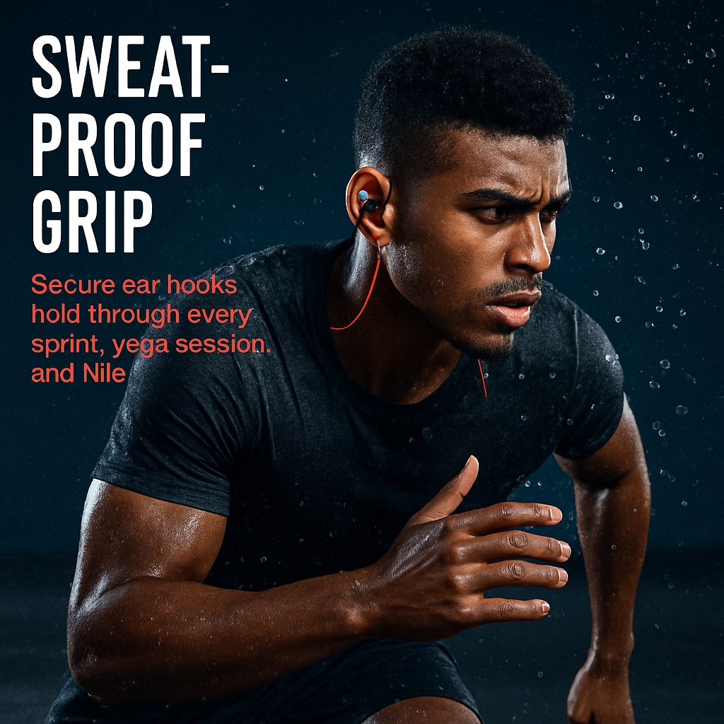 Wireless Headsets V4.1 Sport In-Ear Stereo Headphones Sweat-proof Noise Canceling Earphones Back-Headphone w/Mic Hands-free for Running Hiking Travel