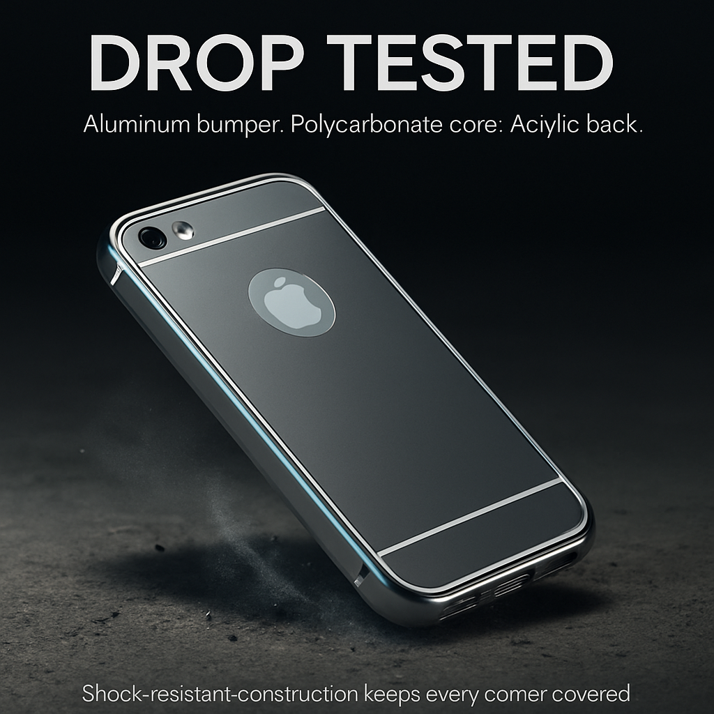 Slim Shock-resistant Mirror Case For iPhone 5/5s