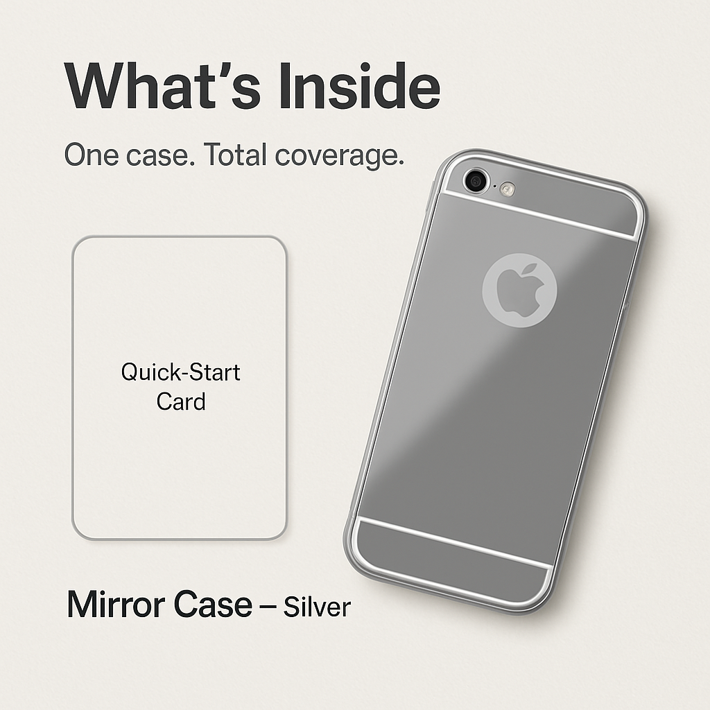 Slim Shock-resistant Mirror Case For iPhone 5/5s