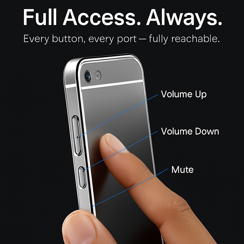 Slim Shock-resistant Mirror Case For iPhone 5/5s