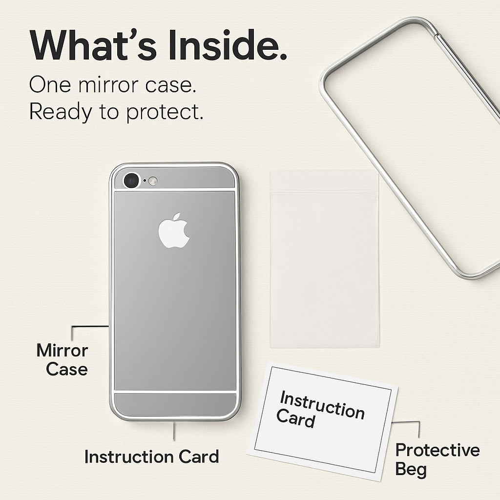 Slim Shock-resistant Mirror Case For iPhone 5/5s