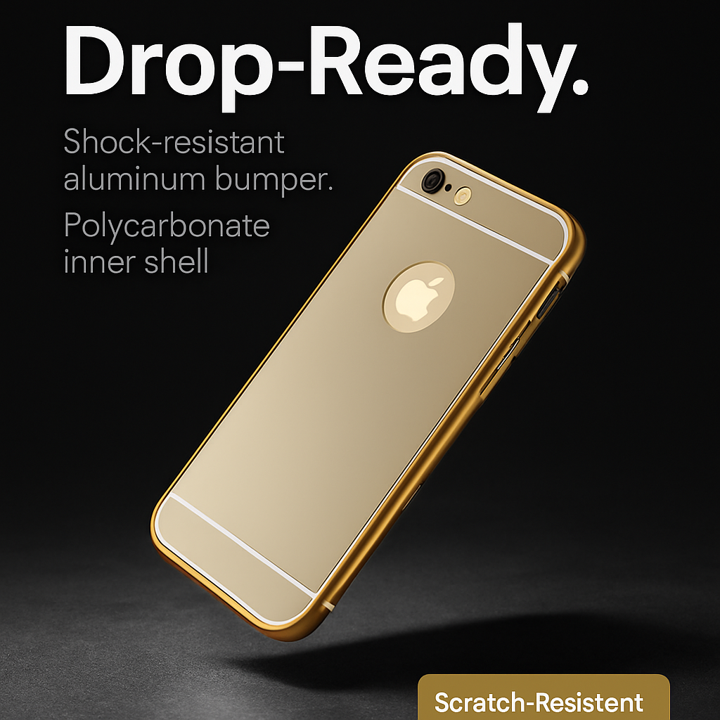 Slim Shock-resistant Mirror Case For iPhone 6 /6s