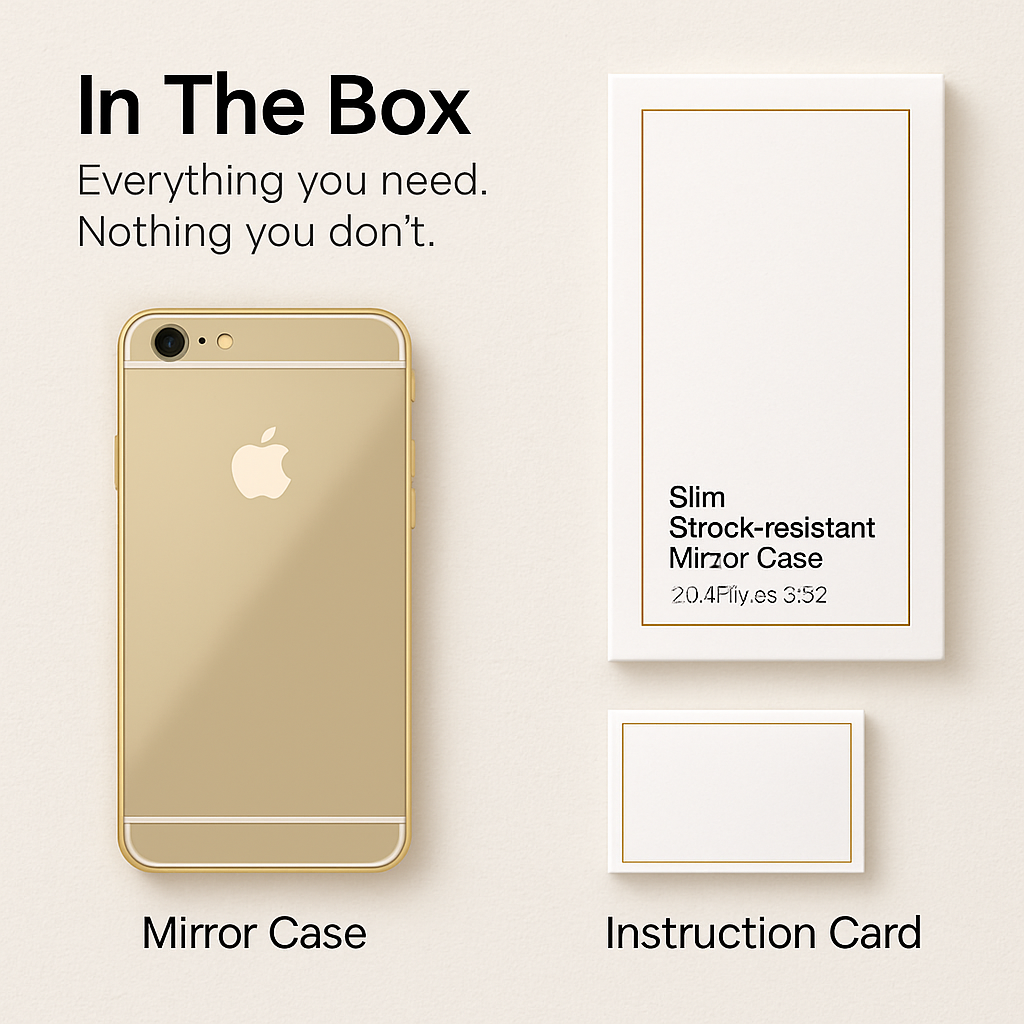 Slim Shock-resistant Mirror Case For iPhone 6 /6s