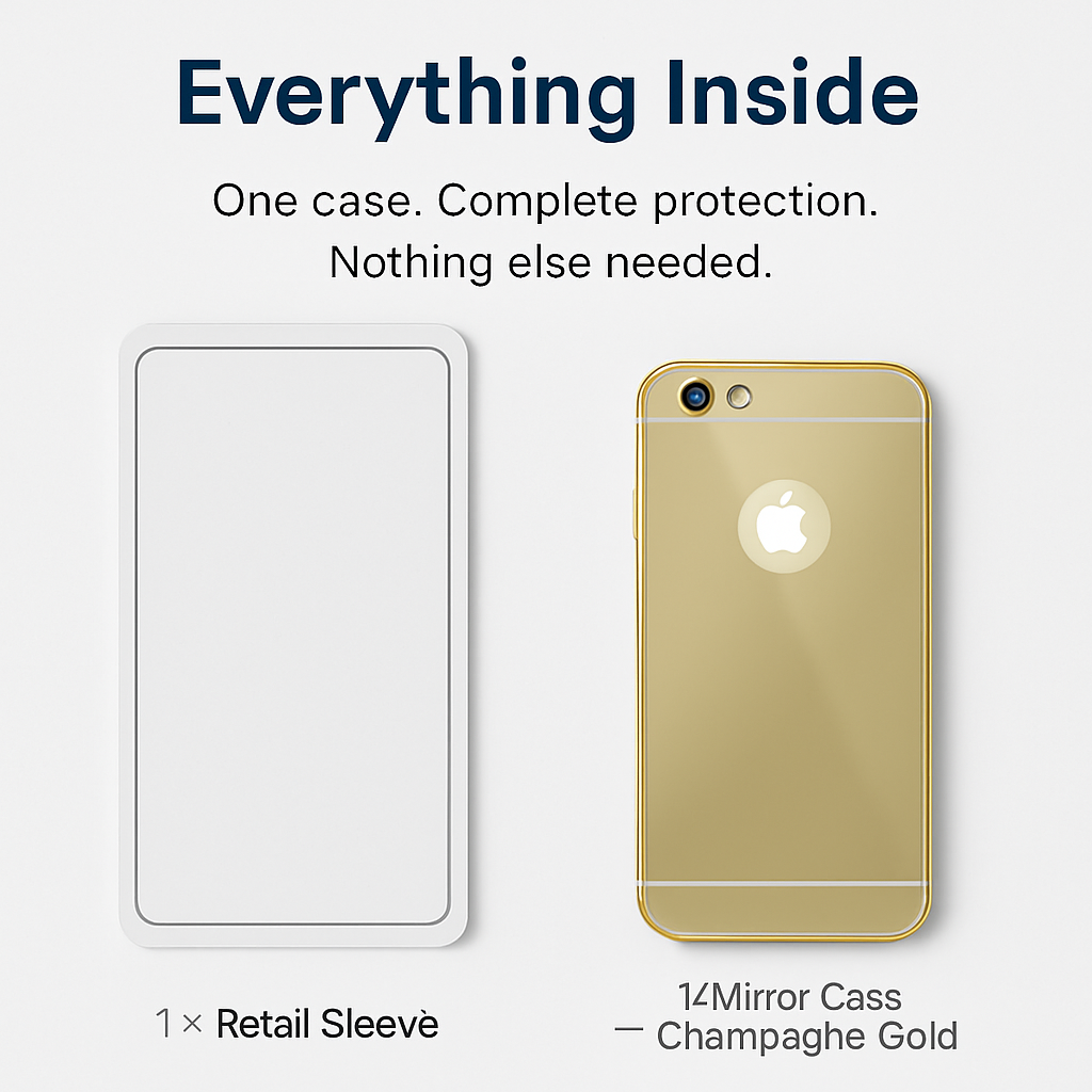 Slim Shock-resistant Mirror Case For iPhone 6 Plus/6s Plus