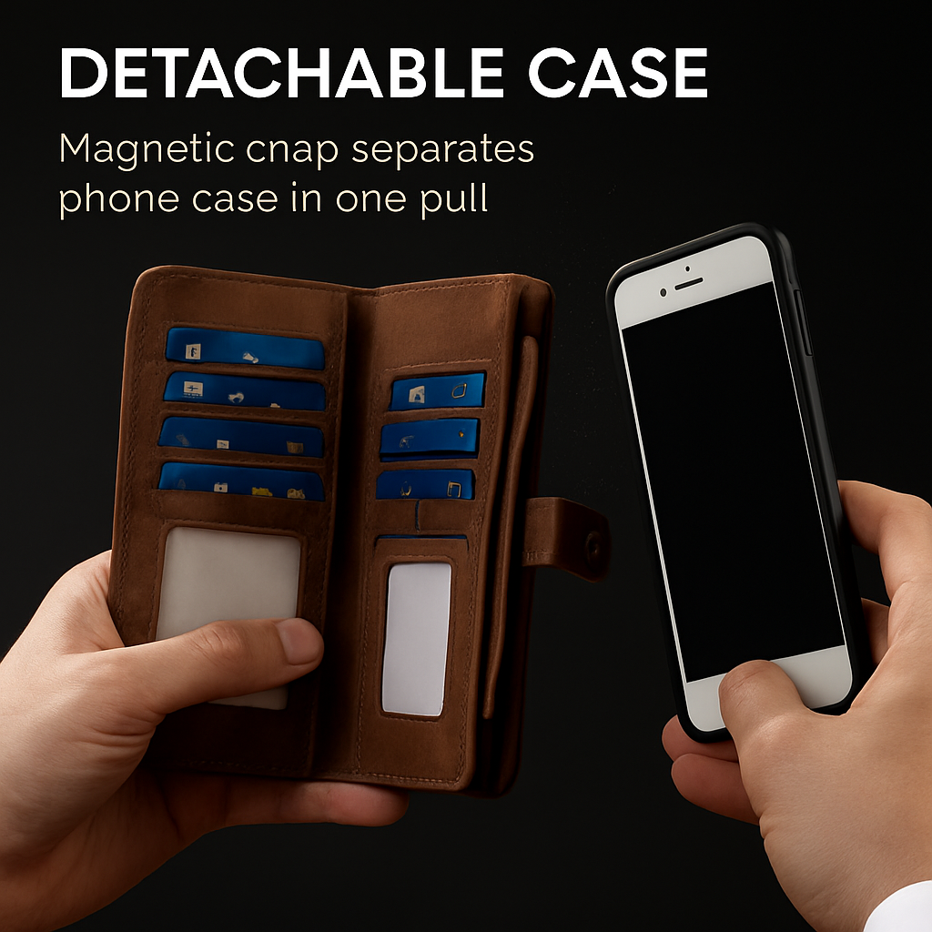 iPhone 6s Plus Wallet Case with Detachable Cover