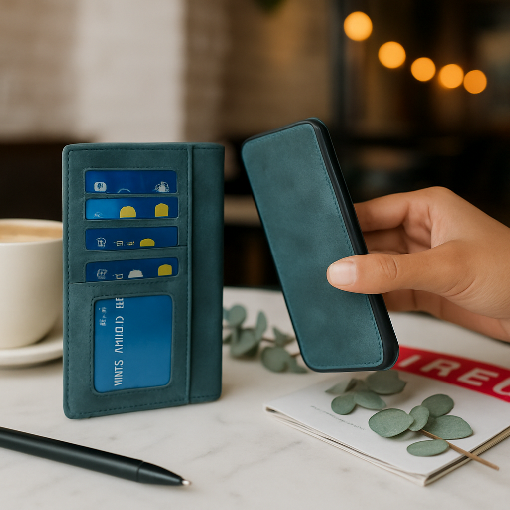 Wallet Case with Detachable Phone and Card Wallet