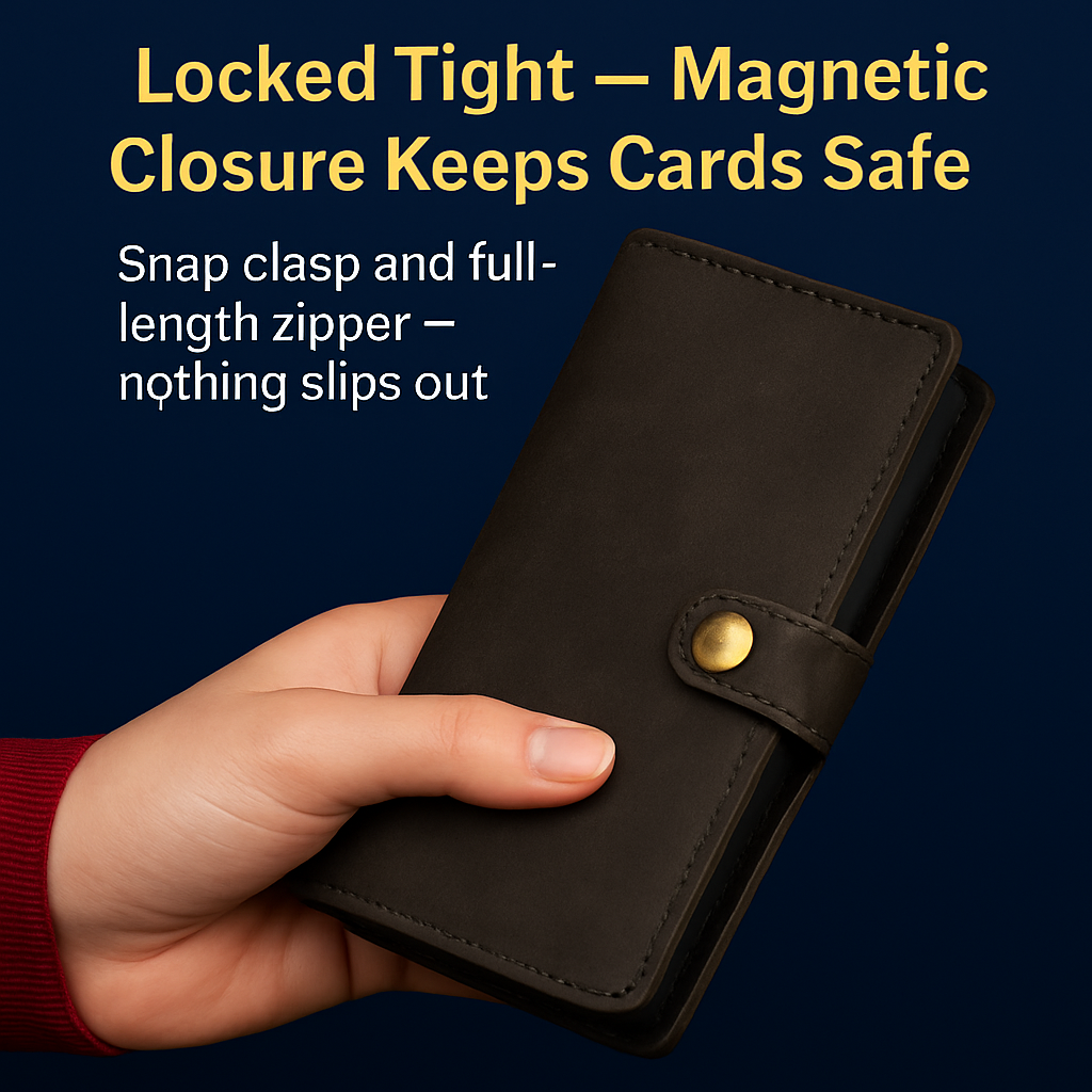 Wallet Case with Card Slot - Slim Detachable Wallet System