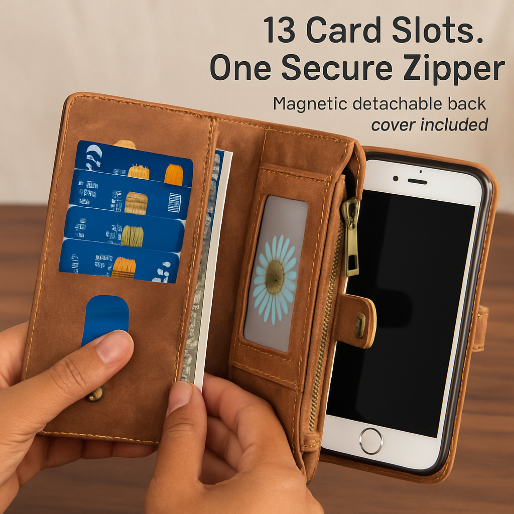 Phone Wallet Case for iPhone 8 Slim Wallet