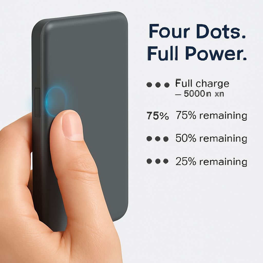 2-in-1 Wireless Power Bank 5000mAh MagSafe Compatible