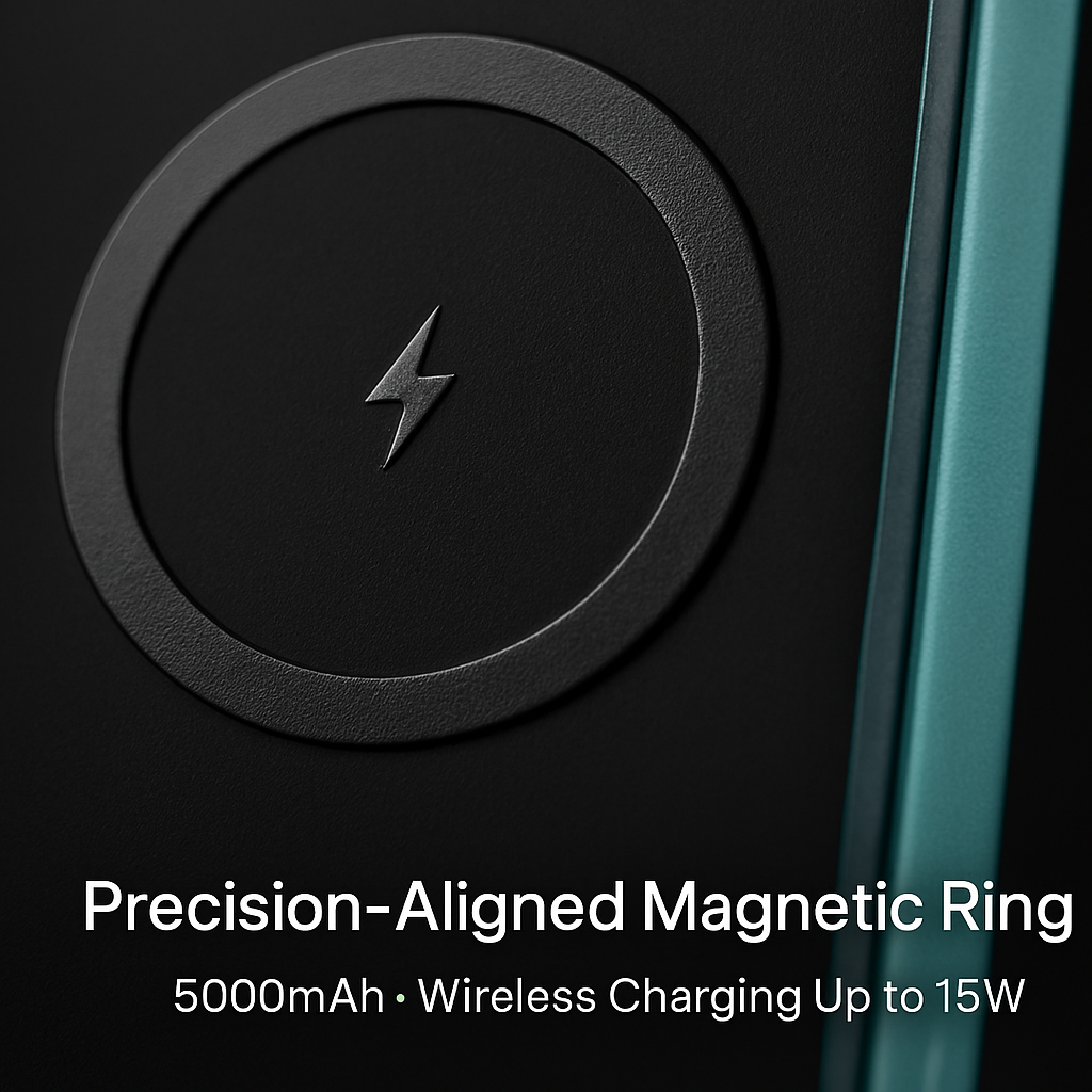 2-in-1 Wireless Power Bank 5000mAh MagSafe Compatible