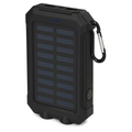 Solar Power Bank with Dual USB Ports and Compass
