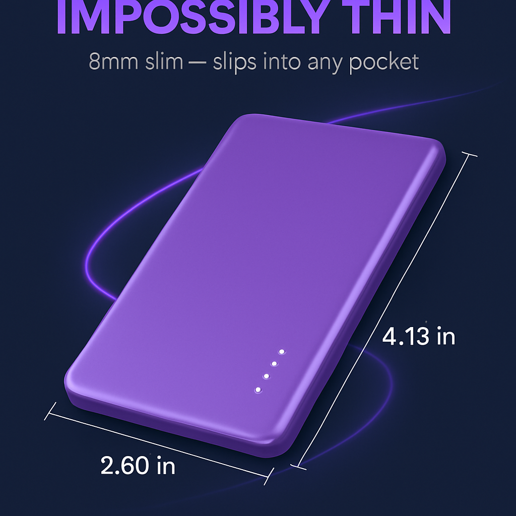 2-in-1 Wireless Power Bank 5000mAh MagSafe Compatible