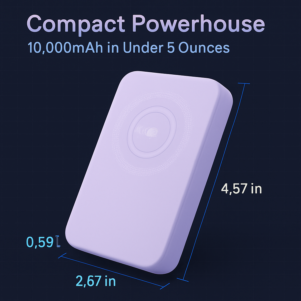 MagSafe 3-in-1 10000mAh Power Bank with Stand