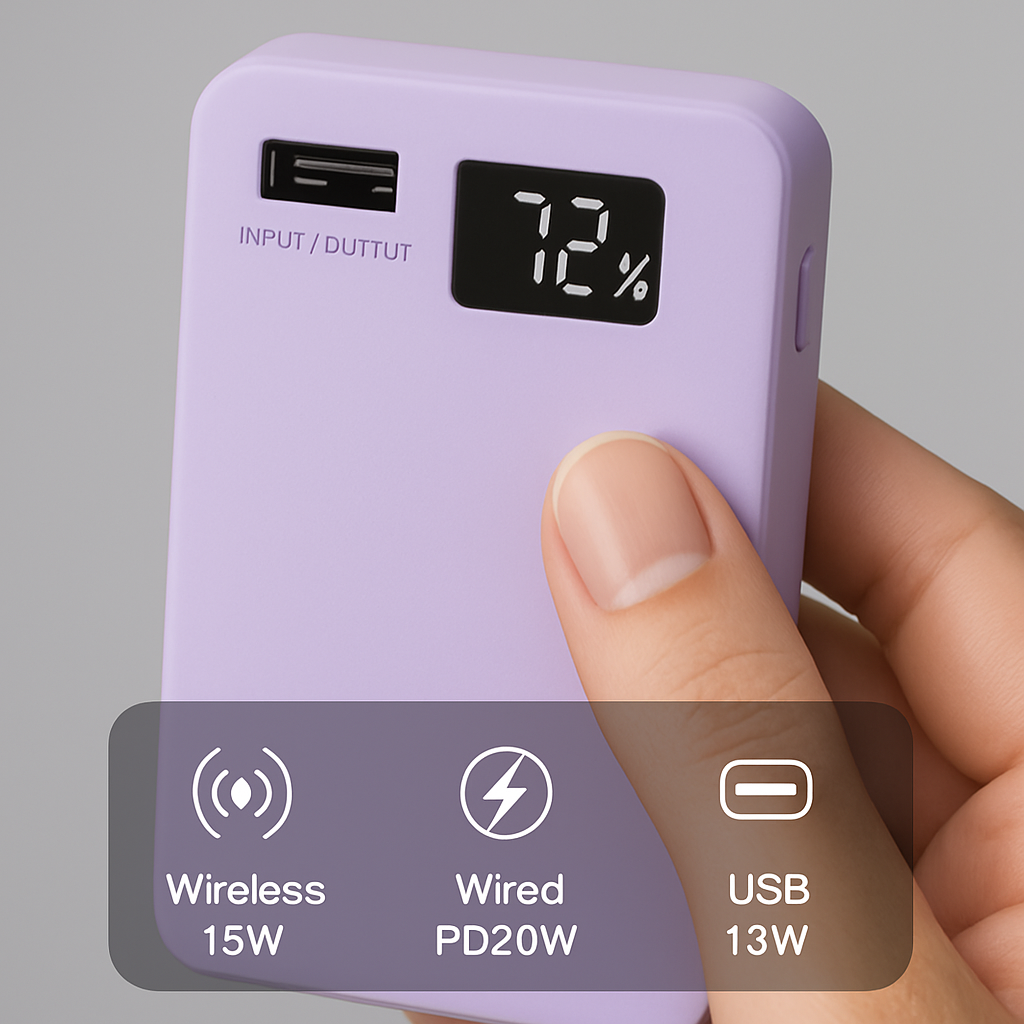 MagSafe 3-in-1 10000mAh Power Bank with Stand