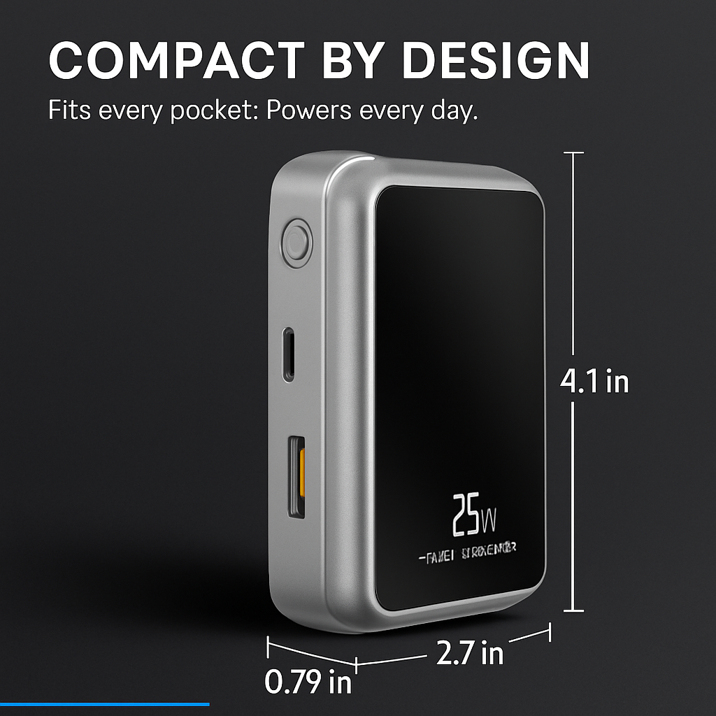 2-in-1 Magnetic Wireless Power Bank for iPhone